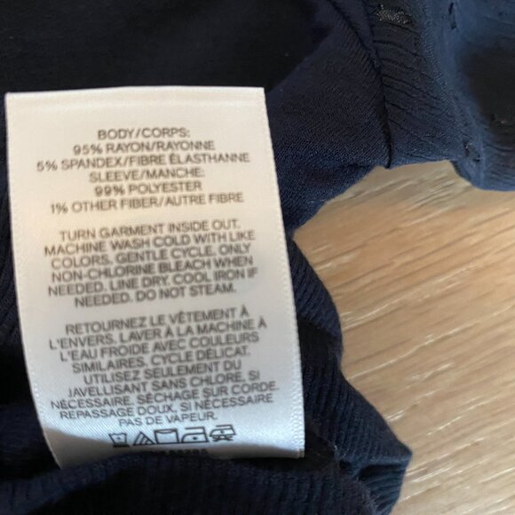 Express Metallic Clip Dot Sleeve Top Size Large - Picture 8 of 8